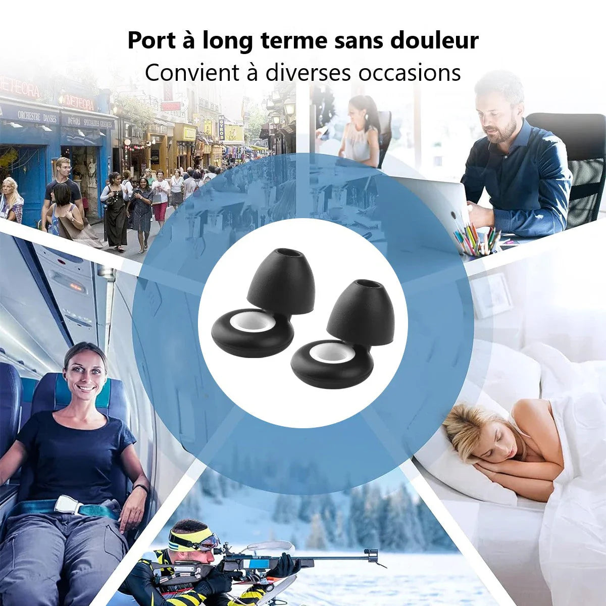 SilentComfort™ - Bouchons d'oreilles pour des nuits paisibles